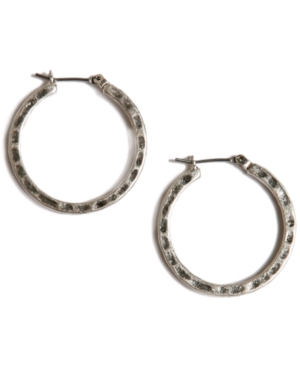 Lucky Brand Earrings, Small 1" Round Hoop