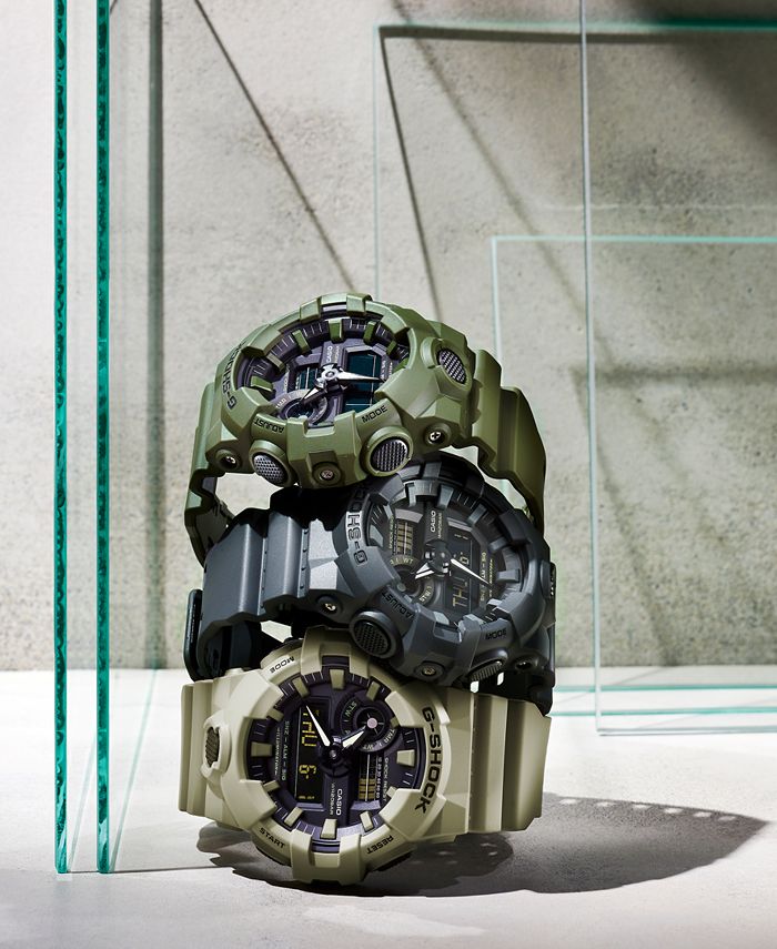 G-Shock - Men's Analog-Digital Beige Resin Strap Watch 53mm
