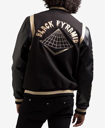 Black pyramid hotsell letterman jacket