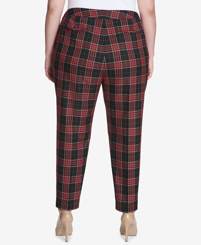plus size plaid pants