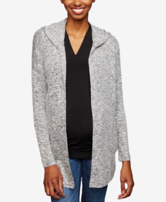 A Pea in the Pod - Maternity Hooded Open-Front Cardigan