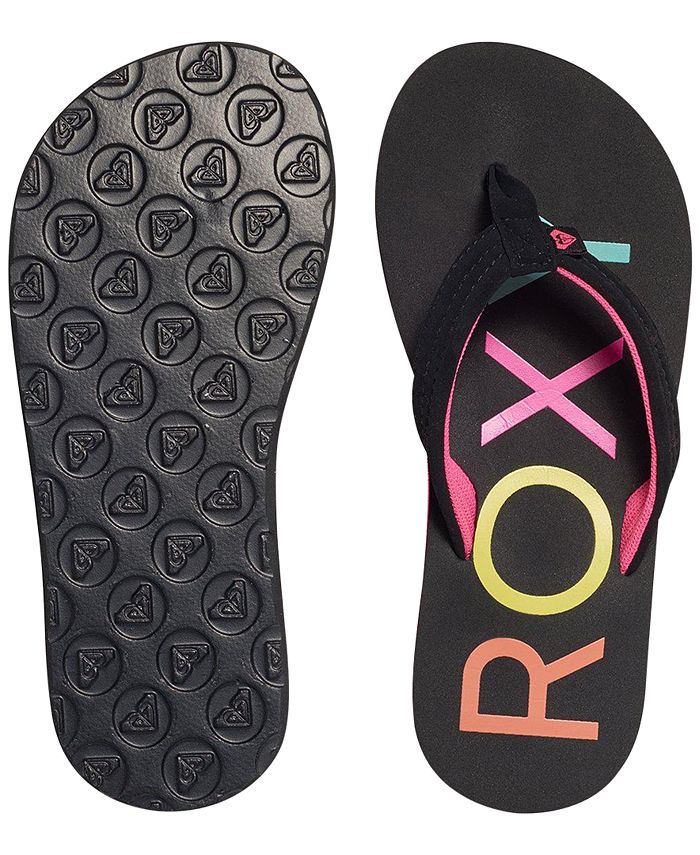 Roxy Vista Flip-Flop Sandals, Little Girls (11-3) & Big Girls (3.5-7 ...
