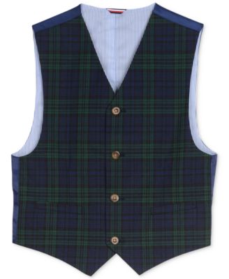Tommy Hilfiger - Plaid Vest, Big Boys (8-20)