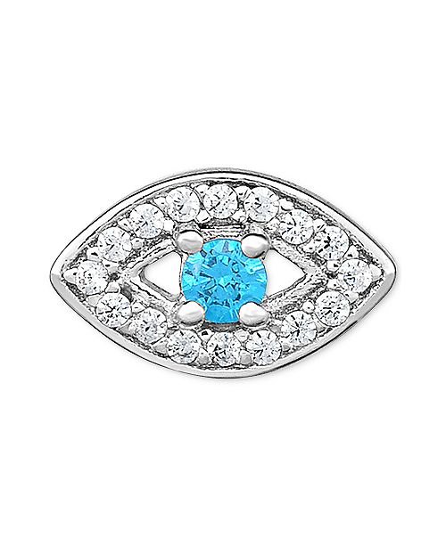 Macy's Diamond Evil Eye Single Stud Earring (1/10 ct. t.w.) in 14k