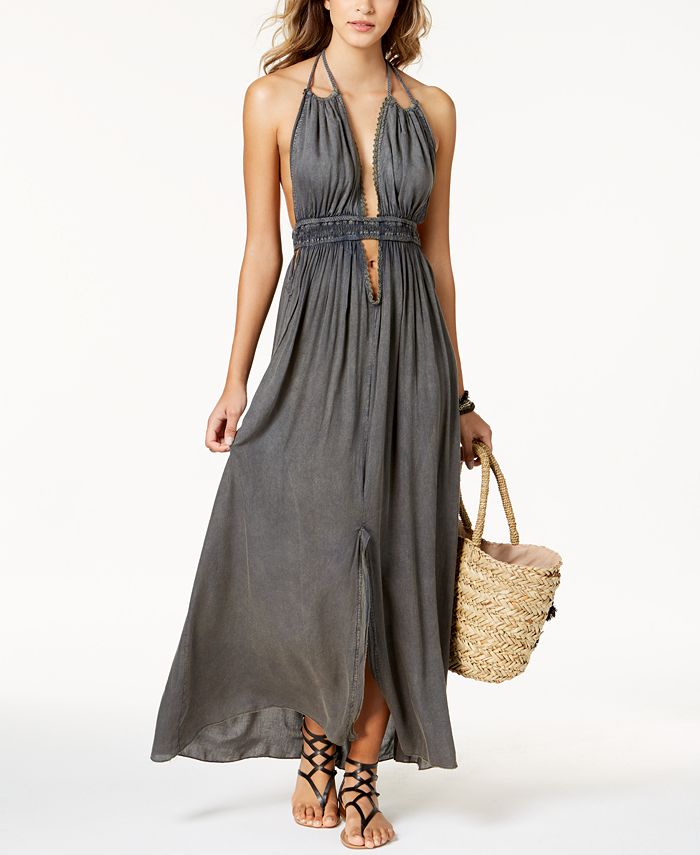 Raviya Halter Maxi Dress Cover Up Macys 3909