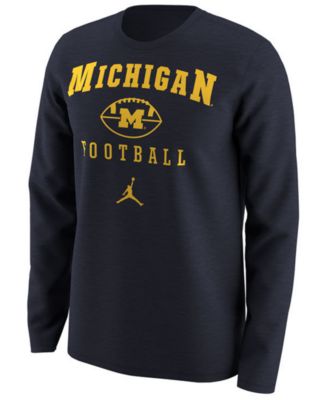 Nike Men's Michigan Wolverines Retro Long Sleeve T-Shirt - Macy's