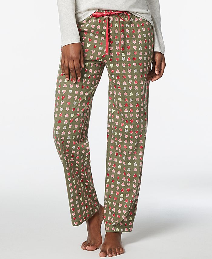 Hue Heart Print Cotton Pajama Pants Macy s