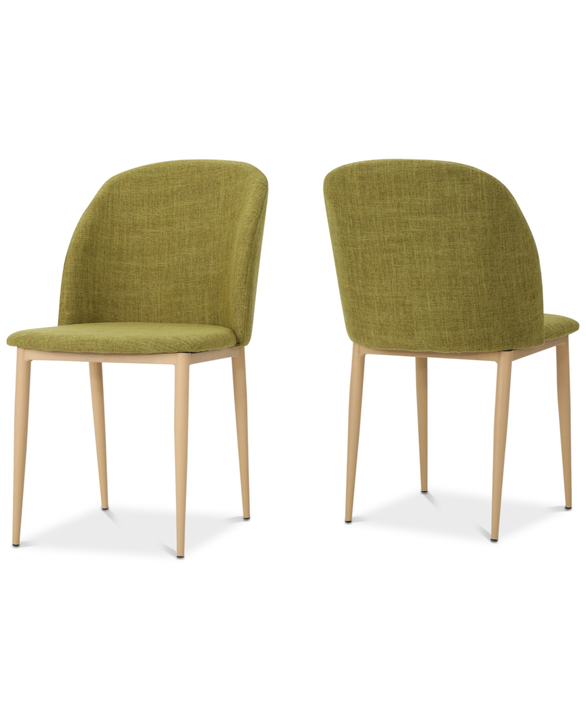 Noble House Oldan Dining Chair (set Of 2) In Green