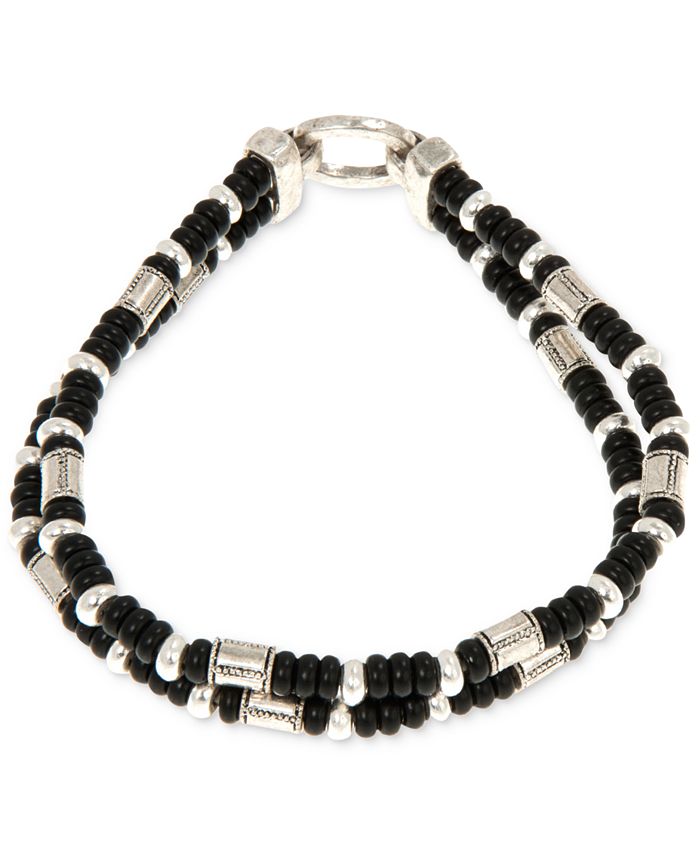 R.T. James Men's Beaded Double Strand Bracelet, Created for Macy's Macy's