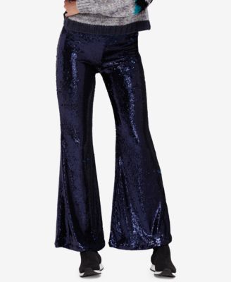 Free People - Sequined Flare-Leg Pants