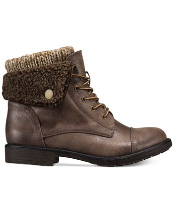 Cliffs by White Mountain Women s Duena Lace Up Hiker Booties Macy s