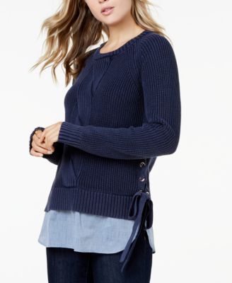 Tommy Hilfiger - Cotton Layered-Look Sweater