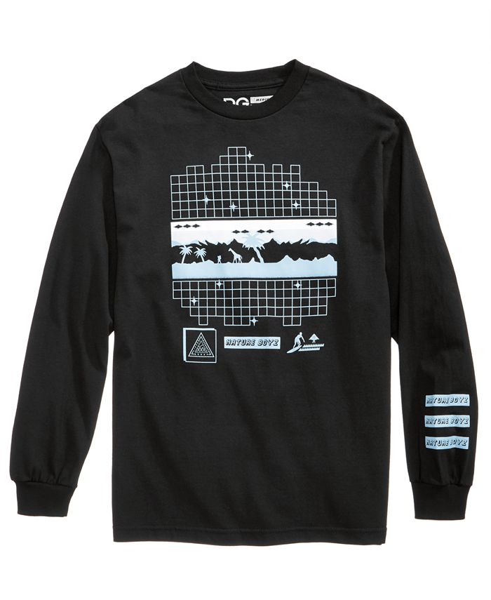 Mirage Long Sleeve Tee in Noir