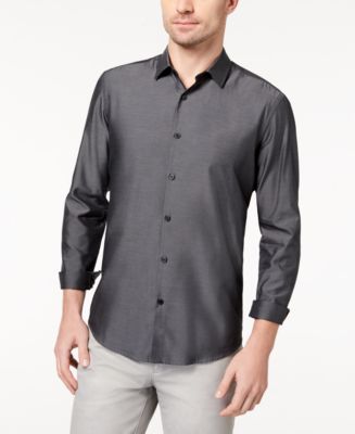 Alfani Men's Vernon Two-Tone Shirt, Created for Macy's & Reviews ...