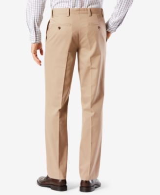 Men's Easy Straight Fit Khaki Stretch Pants