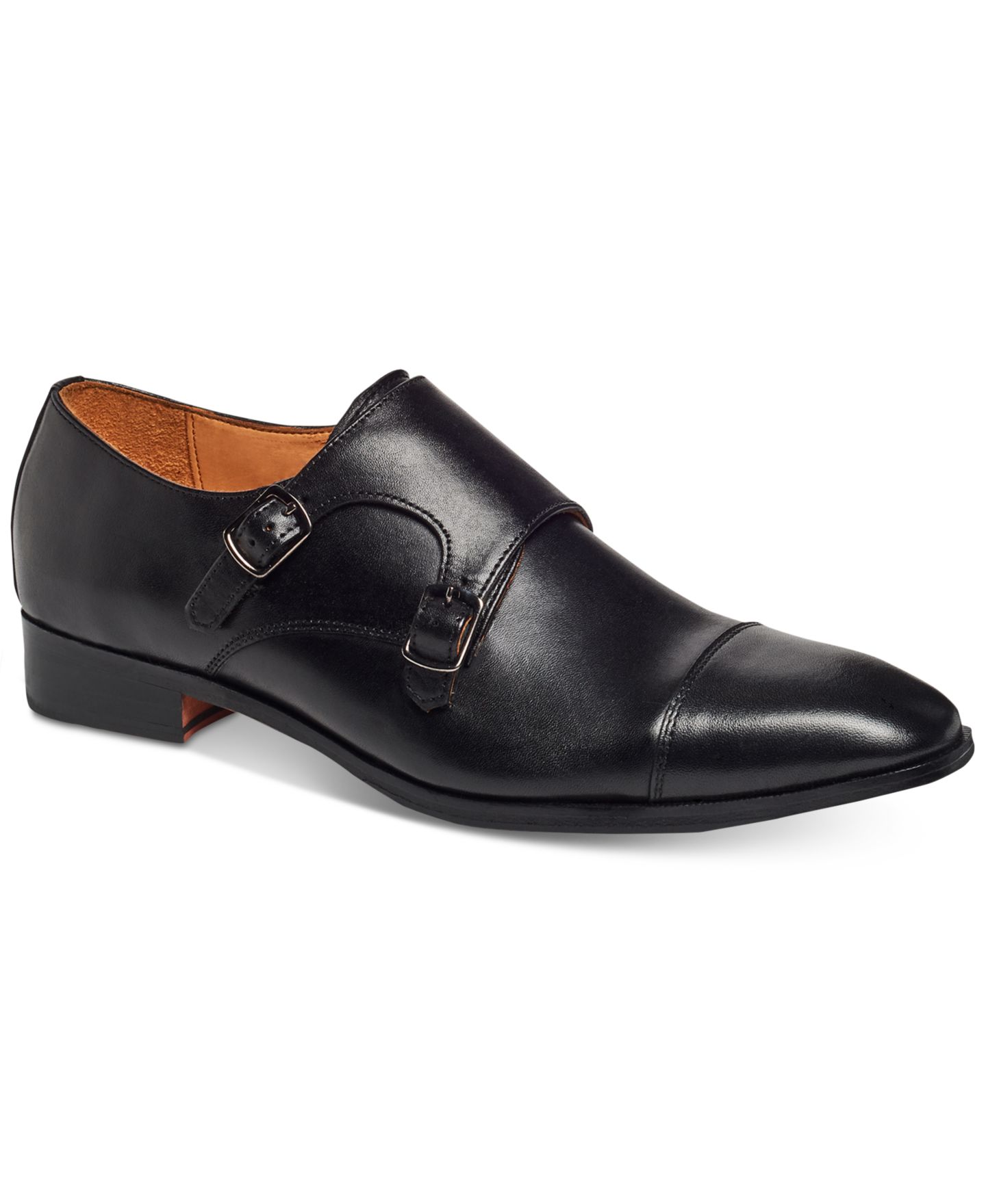 Мужские туфли Carlos by Carlos Santana Passion Double Monk-Strap, цвет: Чёрный — фото 1