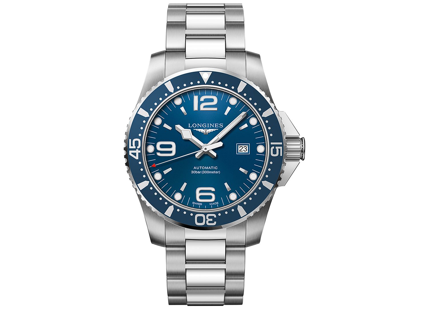 Men's Swiss Automatic HydroConquest Stainless Steel Bracelet Watch 44mm