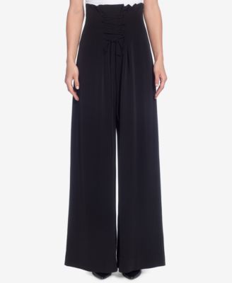 Catherine Malandrino - High-Waist Lace-Up Pants
