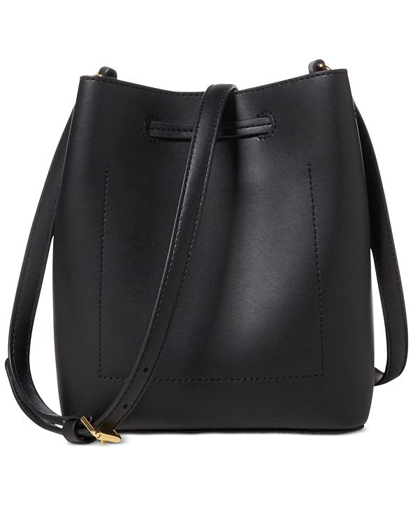 Lauren Ralph Lauren Dryden Debby II Mini Leather Drawstring Bag ...