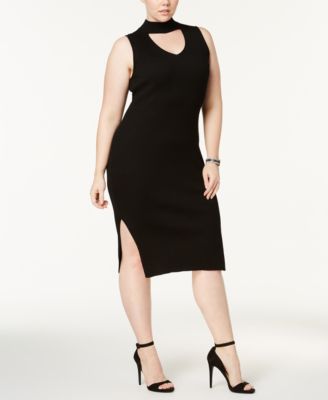 choker sweater dress