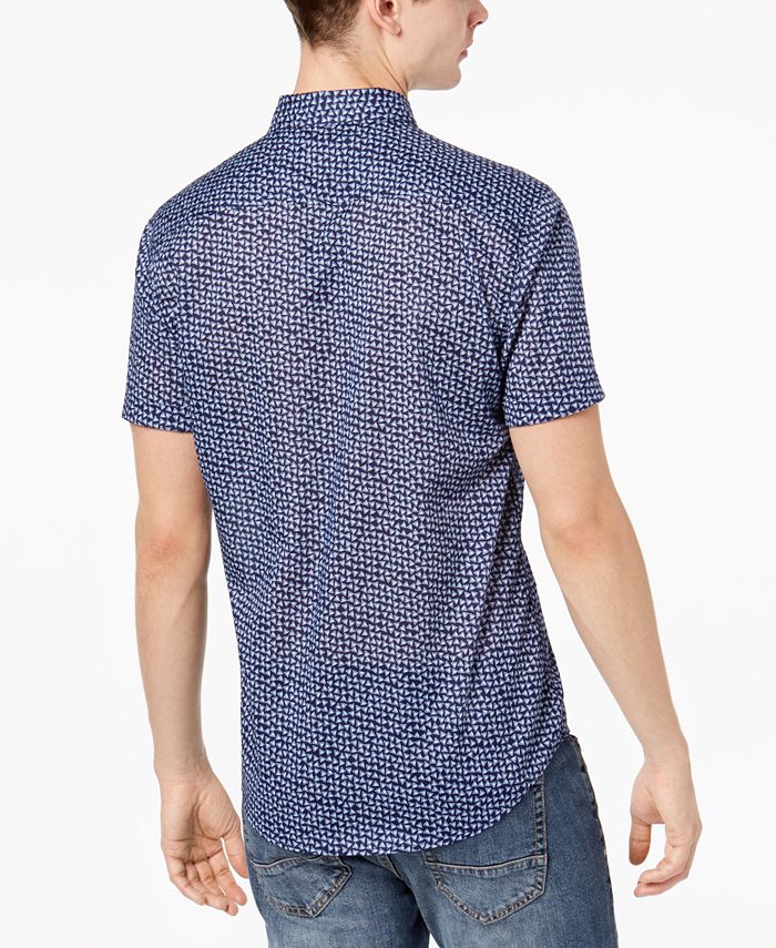 American Rag Men's Scattered Triangles Shirt, Created for Macy's - Macy's