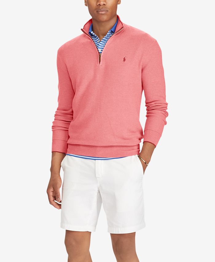 Polo Ralph Lauren Men's Big & Tall Quarter-Zip Sweater - Macy's