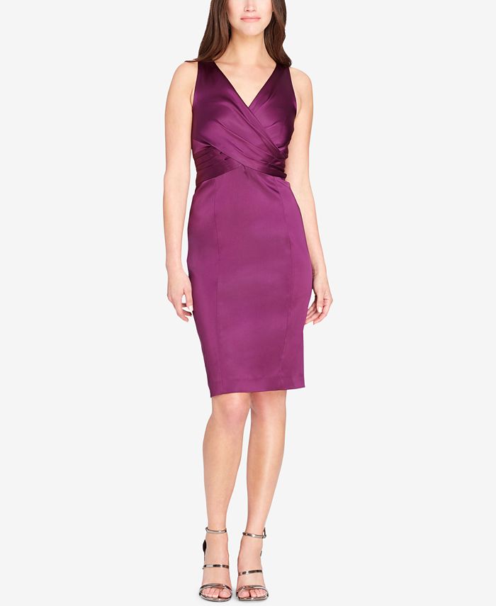 Tahari satin dress store