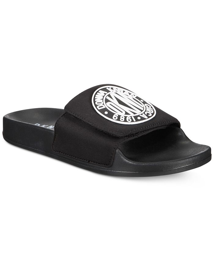 DKNY Zo Pool Slides, Created For Macy's & Reviews - Slippers - Shoes ...