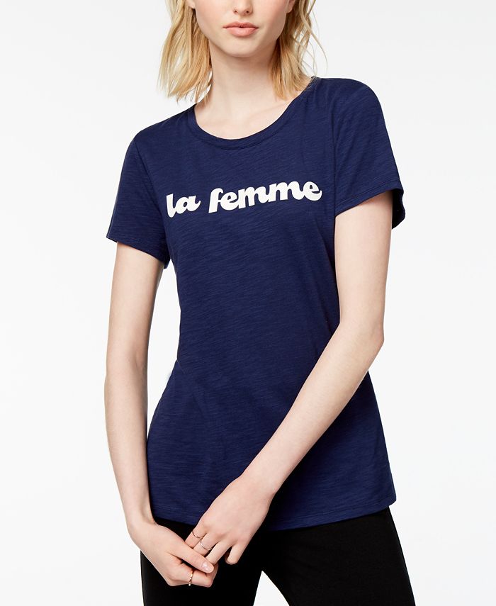 Maison Jules La Femme Graphic T-Shirt, Created for Macy's - Macy's