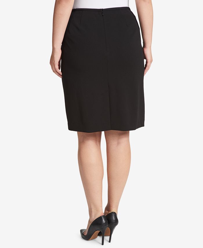 Calvin Klein Plus Size Crepe Pencil Skirt & Reviews - Skirts - Women ...