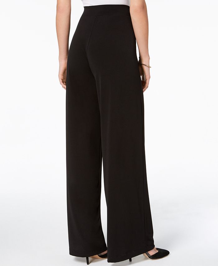 NY Collection Petite Mid Rise Pull On Wide-Leg Palazzo Pant, In Petite ...