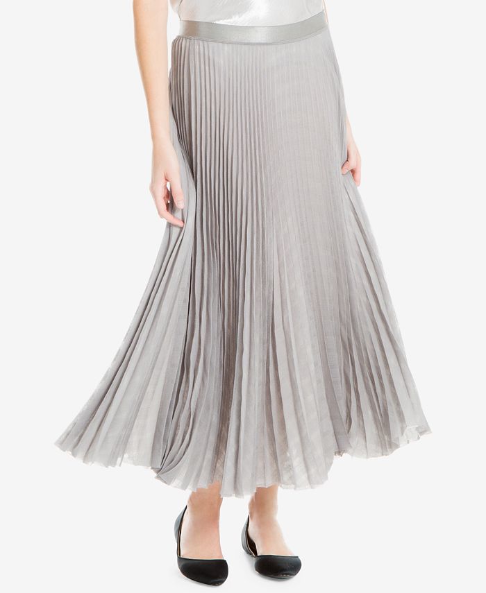 Max Studio London Pleated Metallic Skirt, Created for Macy's - Macy's