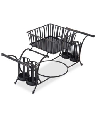 Gourmet Basics Band & Stripe Buffet Caddy