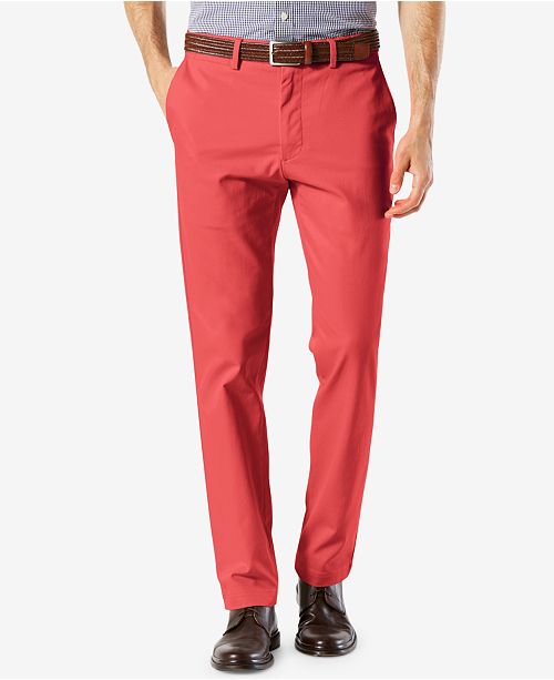 Dockers Men's Clean Slim Tapered Fit Khaki Stretch Pants - Pants - Men - Macy's