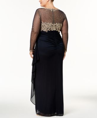 macy's plus size ball gowns