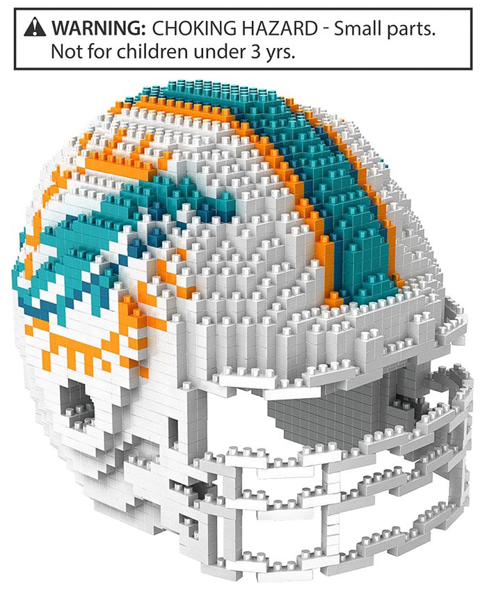 Forever Collectibles Miami Dolphins BRXLZ 3D Helmet Puzzle - Macy's