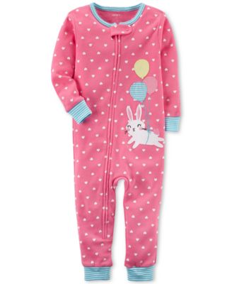 Carter's - Dot-Print Bunny Cotton Pajamas, Baby Girls (0-24 months)