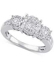 White Gold Diamond Rings: Shop White Gold Diamond Rings - Macy's