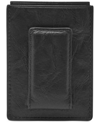 Fossil Men's Neel Leather Magnetic Card Case