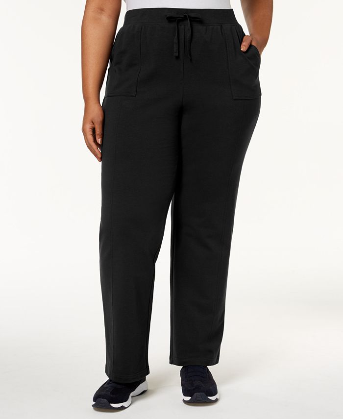 Karen Scott Plus Size Knit Pull-On Pants, Created for Macy's - Macy's