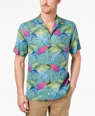 Tommy Bahama Men's Boca Bouquet Tropical-print Silk Shirt - Macy's