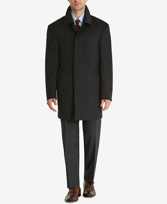 Lauren Ralph Lauren Jake Solid Wool-Blend Overcoat - Macy's