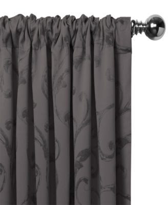 Mia Jacquard Scroll Blackout Window Curtain