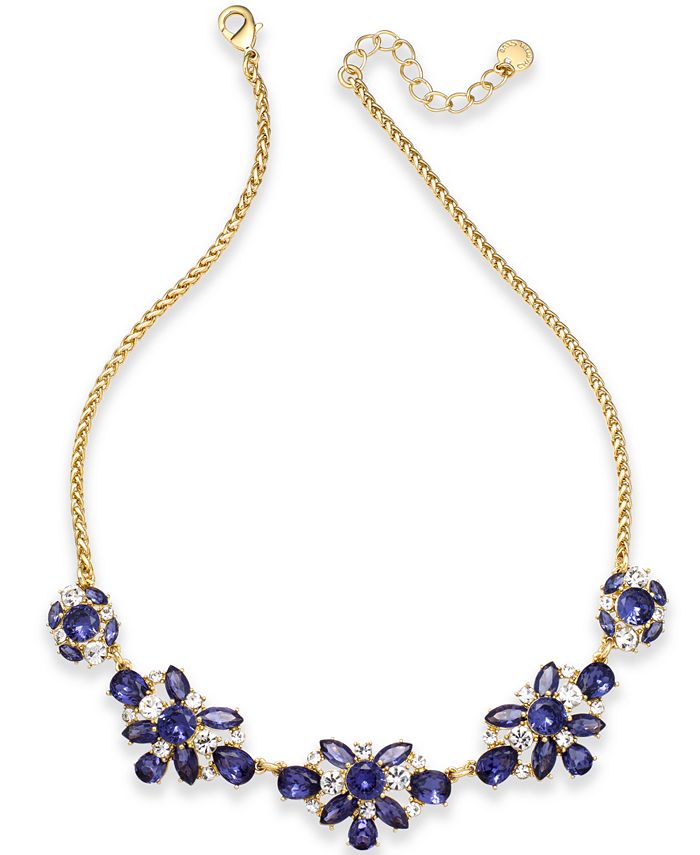 Charter Club Crystal & Stone Collar Necklace, Created for Macy's - Macy's