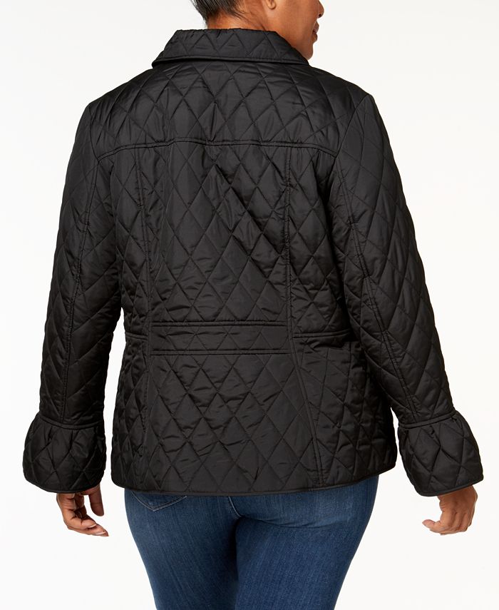Charter Club Plus Size Quilted Bell-Sleeve Jacket, Created for Macy's ...