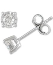 Macy's jewelry 110 carat shop diamond stud earrings