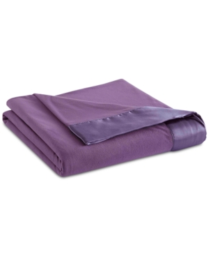 Shop Shavel Micro Flannel All Seasons Year Round Full/queen Size Blanket In Plum