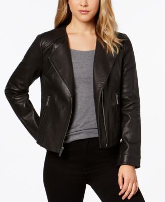 Michael kors men's perforated leather hot sale moto jacket