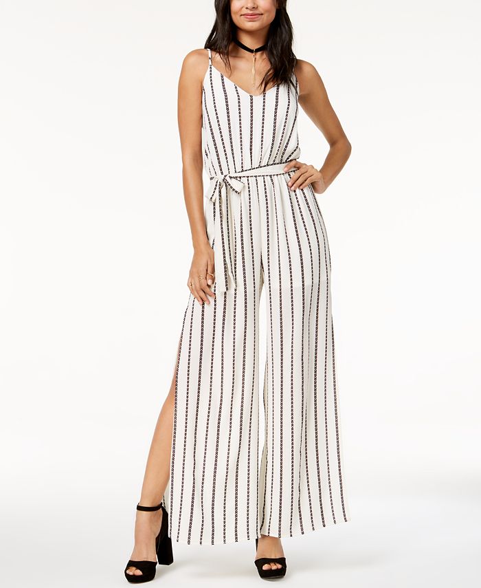 Macys best sale striped jumpsuit