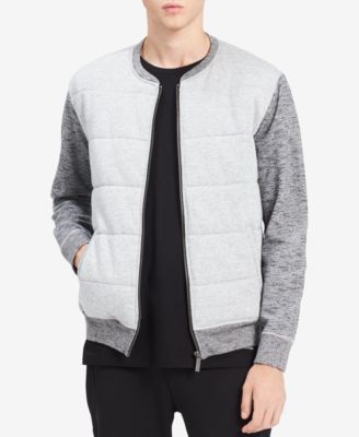 calvin klein quilted bomber jacket